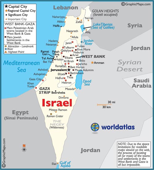 Israel Karte